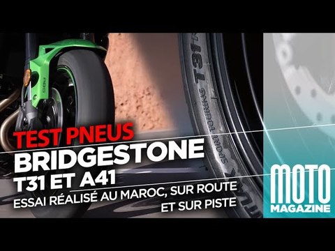 Pneus Bridgestone T31 et A41 - Essai Moto Magazine