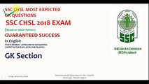 25 Most Expected GK Questions for SSC and Banking Exams | in English