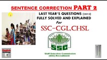 Most Expected Common Error Questions for IBPS PO 2016 and SSC-CGL | in English | Part -2