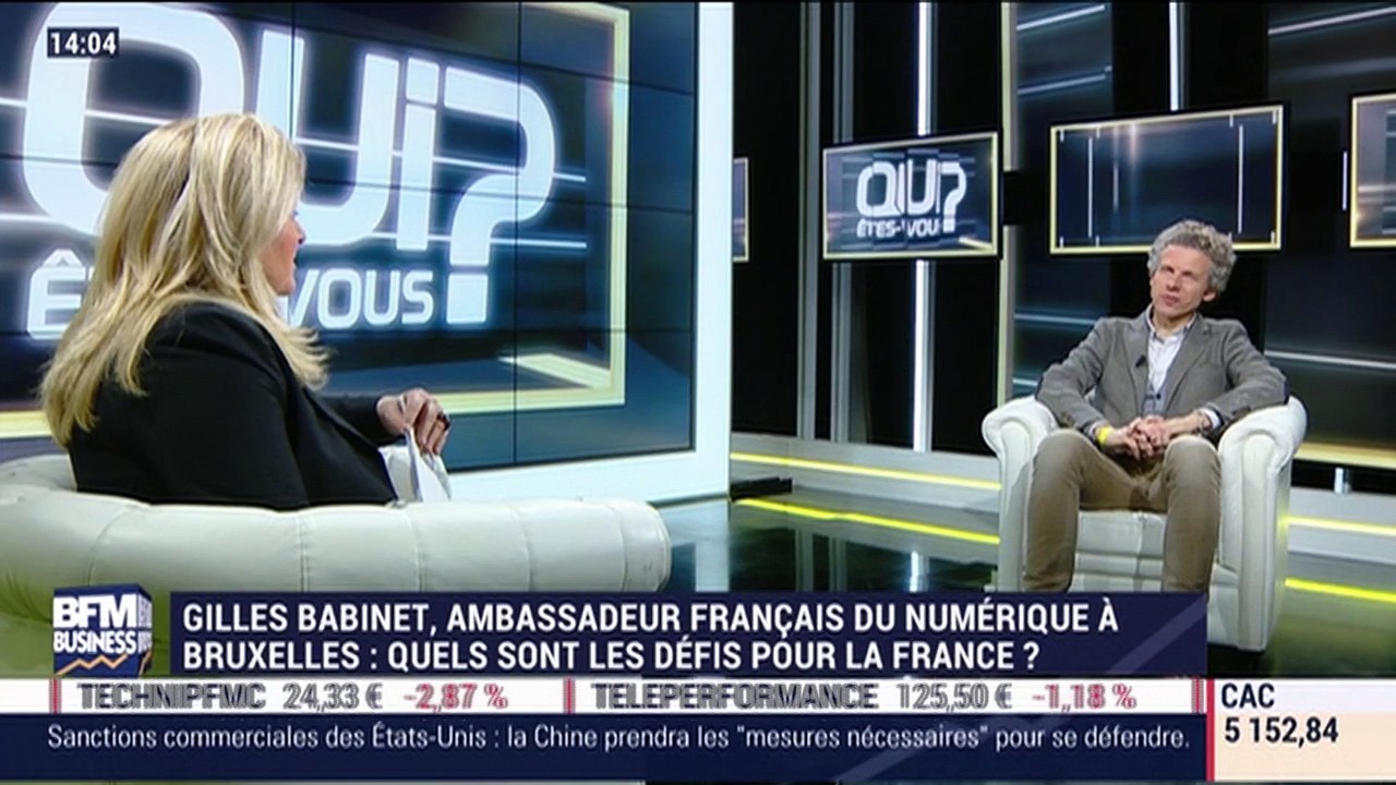 Gilles Babinet, ambassadeur français du numérique à Bruxelles - 22/03 (1/2)