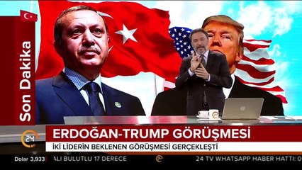 Cumhurbaşkanı Erdoğan-Trump görüşmesi gerçekleşti