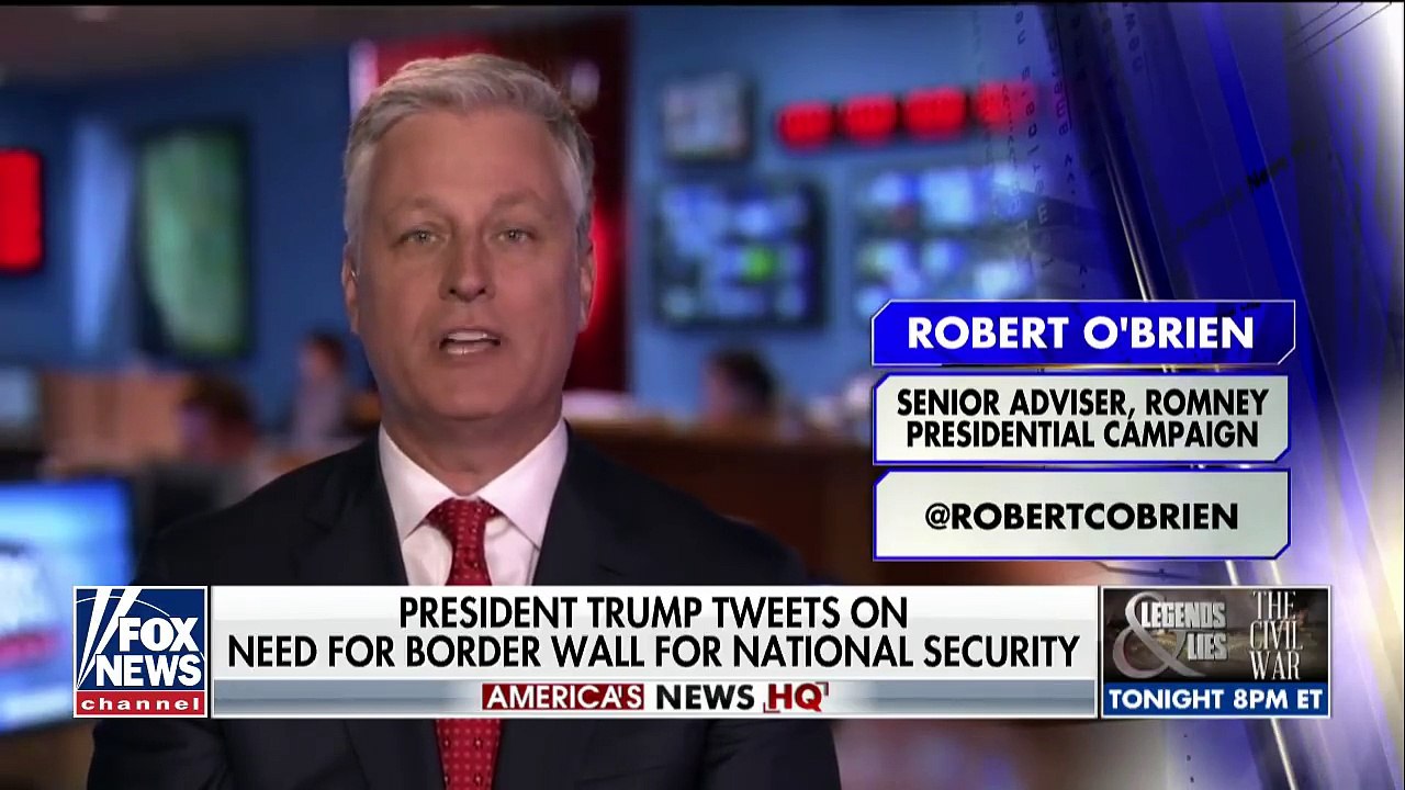 Trump tweets that border wall is needed for national defense