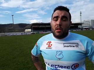 Rugby : Jim Crozat (CS Vienne) après sa défaite face à Mâcon