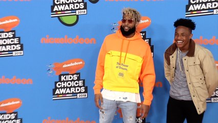 Odell Beckham Jr. 2018 Kids' Choice Awards Orange Carpet