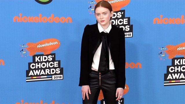 Sadie Sink 2018 Kids' Choice Awards Orange Carpet