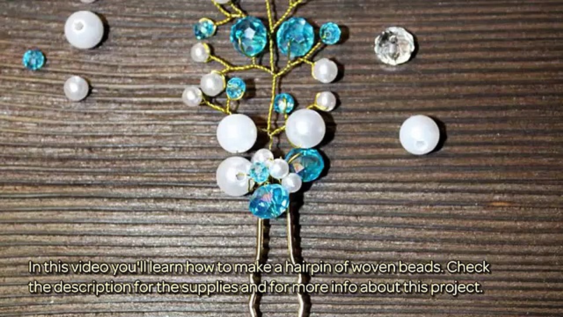 How To Make A Hairpin Of Woven Beads Diy Crafts Tutorial
