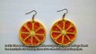 How To Make Orange Shape Paper Earrings - DIY Crafts Tutorial - Guidecentral