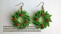 How To Make Paper Quilled Christmas Wreath Earrings - DIY Crafts Tutorial - Guidecentral