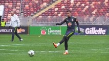 Brasil entrena en el estadio de la final del Mundial de Rusia