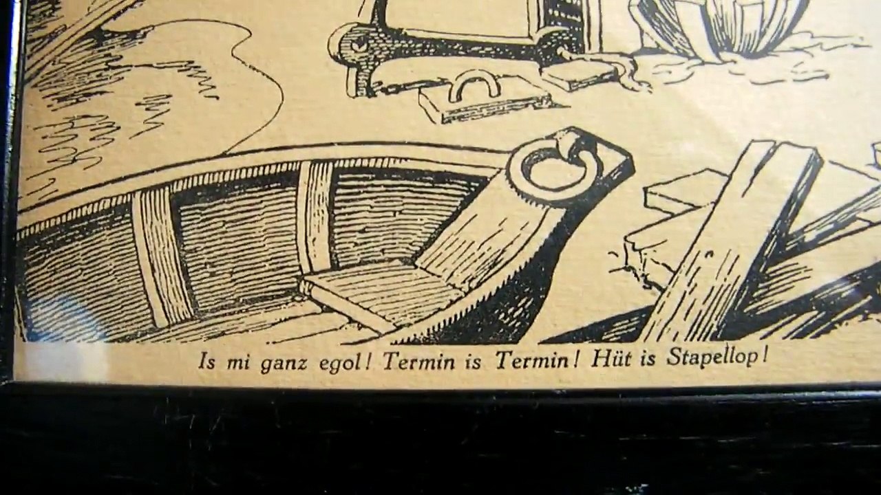 Is mi ganz egol Termin is Termin Hüt is Stapellop, Dor hevt wi den Schiet