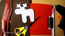 How To Make A Deer Christmas Ornament Of Felt - DIY Home Tutorial - Guidecentral