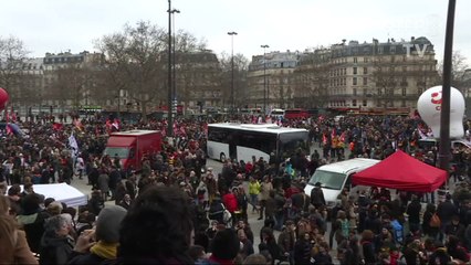 Dia de protestos na França