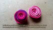 How To Make A 2 Tone Simple Felt Flower - DIY Crafts Tutorial - Guidecentral