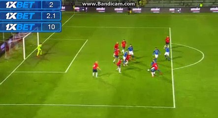 Amazing Goal Italy U21  1-1 Norway U21