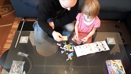 Lego 41306 Lina und Papa beim Aufbauen + Anleitung am Ende