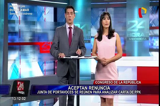 Pleno del Congreso debatirá la renuncia de Pedro Pablo Kuczynski