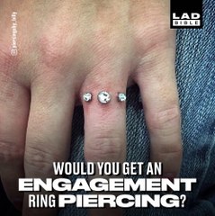 Descargar video: Mieux qu'une bague de fiançailles, voici le piercing de fiançailles