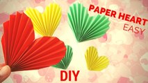 Easy Paper Heart Origami ♥️ how to make a paper heart 3D ♥️
