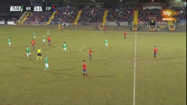 Borja Mayoral 2nd Goal - Northern Ireland U21s 3-4 Spain U21s - 22/03/18