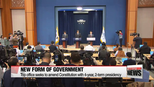Top office's Constitution amendment bill proposes four-year, two-term presidency