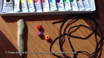 How To Make A Handpainted Driftwood Necklace - DIY Style Tutorial - Guidecentral