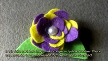 How To Make A Purple And Yellow Felt Flower - DIY Crafts Tutorial - Guidecentral