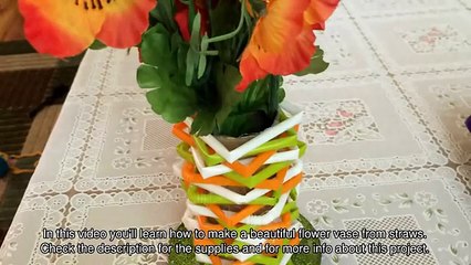 How To Make a Beautiful Flower Vase from Straws - DIY Home Tutorial - Guidecentral