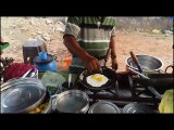 South indian street foods - Half Fry And Fry Eggs - Tasty Street Foods In India