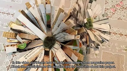 Make Cute Flowers from Magazine Paper - DIY Crafts - Guidecentral
