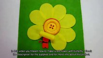 Make a Felt Flower with Butterfly - DIY Crafts - Guidecentral