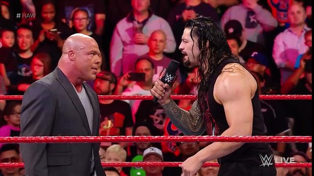 Roman Reigns is brutally ambushed by Brock Lesnar Raw, March 19, 2018