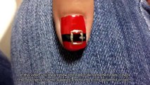 Create Cute Santa Belt Nails - DIY Beauty - Guidecentral