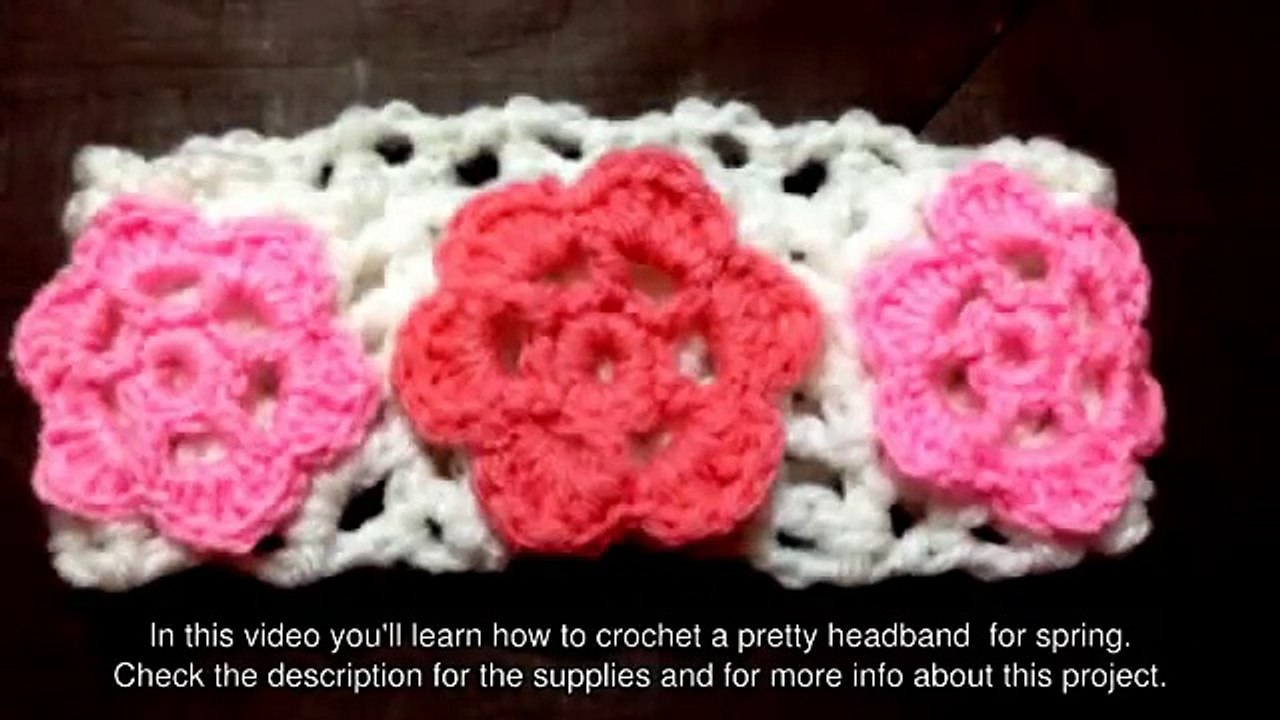 Crochet a Pretty Headband  for Spring - DIY Cra...
