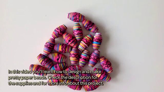 How To Design and Make Pretty Paper Beads - DIY Crafts Tutorial - Guidecentral