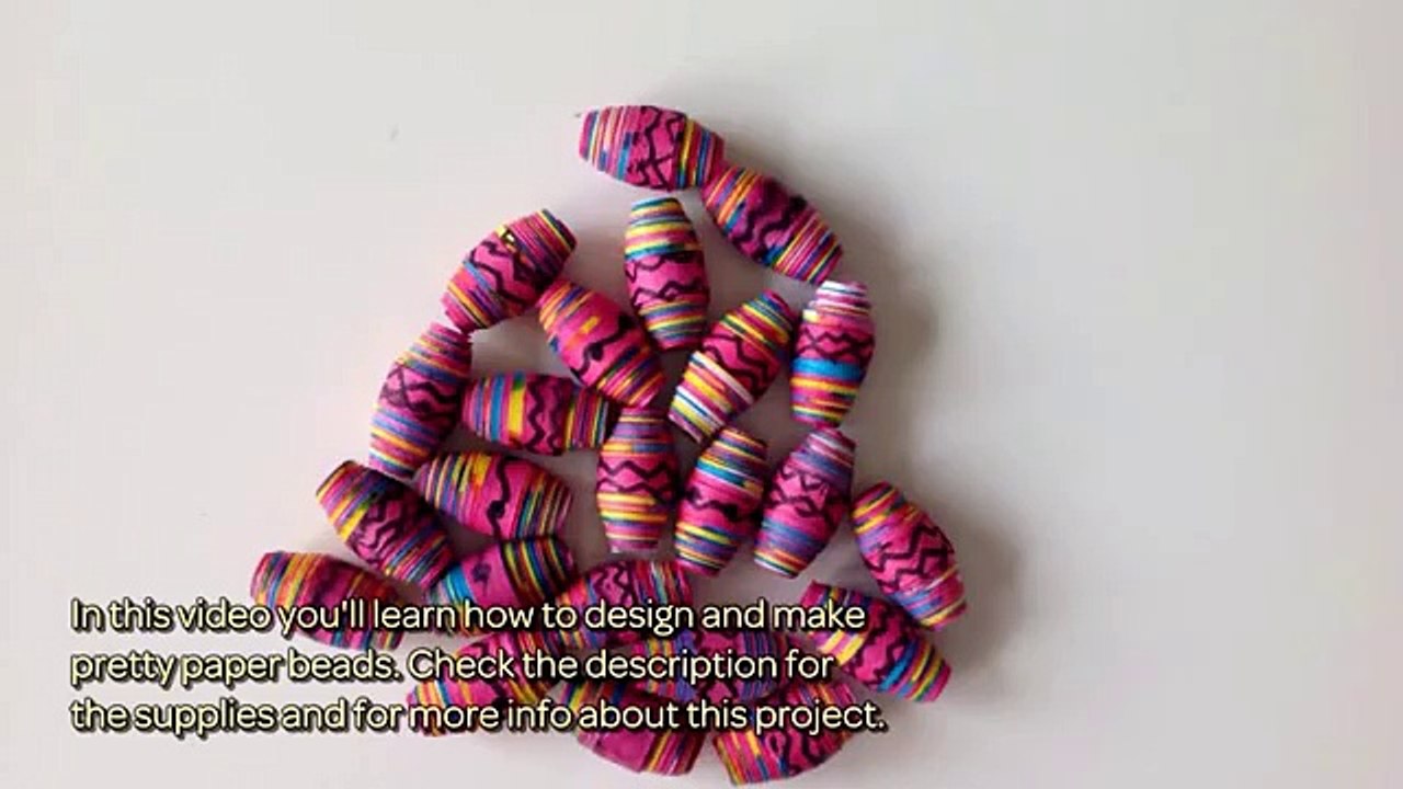 How To Design and Make Pretty Paper Beads - DIY Crafts Tutorial - Guidecentral