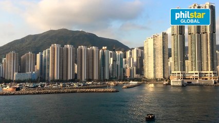 On the decks of the World Dream cruise ship