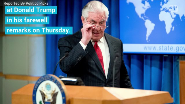 Tillerson Urges ‘Respect,’ Warns Of ‘Mean-Spirited’ Washington