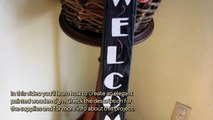 Create an Elegant Painted Wooden Sign - DIY Home - Guidecentral