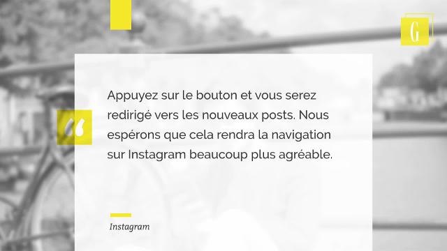 Instagram revient au fil d'actualités chronologique !