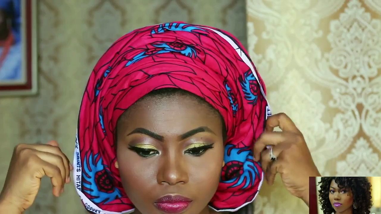HOW TO TIE ANKARA GELE - AFRICAN HAIR TIE