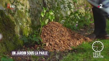 Jardin - Un jardin sous la paille