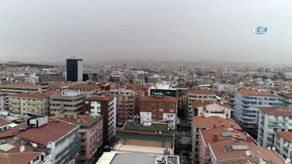 Sarı renge bürünen Ankara drone ile görüntülendi