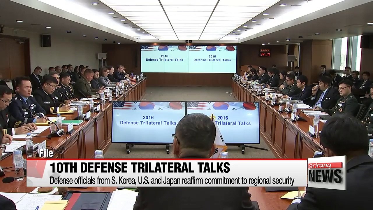 Defense officials from S. Korea, U.S. and Japan...