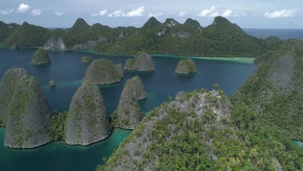 Raja Ampat: The Passage Wayag (Drone View)