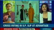 Rajya Sabha polls: BSP MLA Anil Singh and SP's Nitin Agarwal votes for BJP