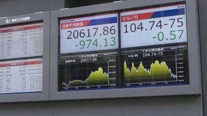 La Bolsa de Tokio cierra con una caída del 4,51 % hasta los 20.617,86 puntos