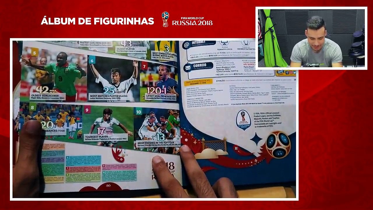 JA TIREI O MESSI E O RONALDO!?? - ÁLBUM DA COPA DO MUNDO 2018! 