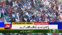 Wagah Border flag lowering ceremony Pakistan Day 23rd March 2018