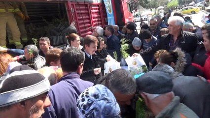 Tekirdağ'da 3 bin ücretsiz fidan dağıtıldı