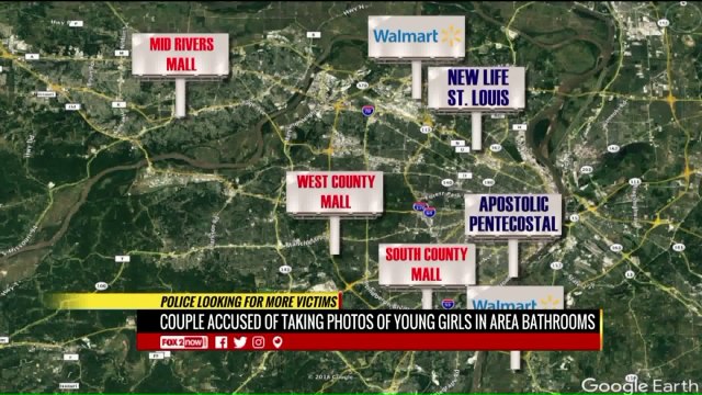 Couple Accused of Secretly Photographing Girls in Public Bathrooms